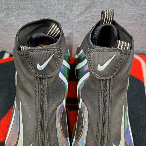 %Size 11.5 Nike Air Flightposite Black Topaz Mist Blue A09378-001 Men / A 16 main image 4